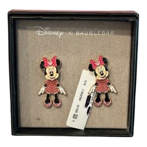 Disney X BAUBLEBAR Minnie Mouse Dangling Dress With Hearts Earrings